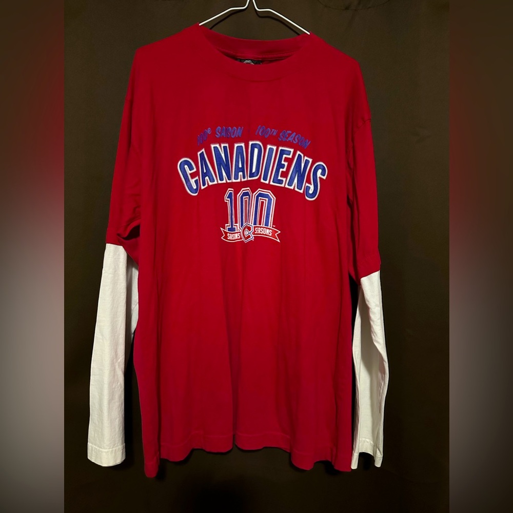NHL Hockey Montreal Canadians Long Sleeve HABS Canadiens Size L
